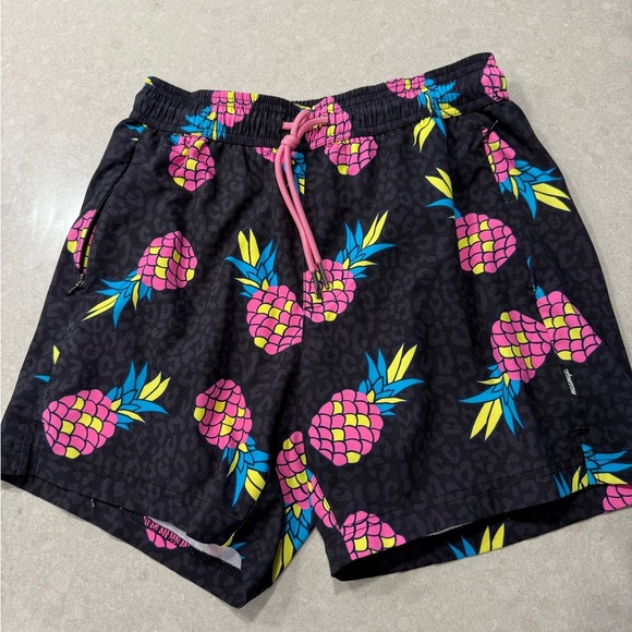 Maamgic Pink and Black Pineapple Shorts - Picture 1 of 7